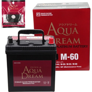 AD-M-60-TG �A�C�h�����O�X�g�b�v�ԗp PLATINUM CAR BATTERY(�^�[�~�i���K�[�h�t��) AQUA DREAM(�A�N�A�h���[��) 54045164