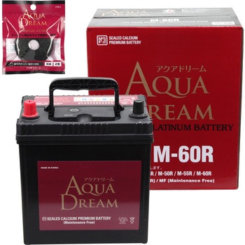 AD-M-60R-TG �A�C�h�����O�X�g�b�v�ԗp PLATINUM CAR BATTERY(�^�[�~�i���K�[�h�t��) AQUA DREAM(�A�N�A�h���[��) 54045173