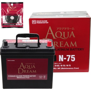 AD-N-75-TG �A�C�h�����O�X�g�b�v�ԗp PLATINUM CAR BATTERY(�^�[�~�i���K�[�h�t��) AQUA DREAM(�A�N�A�h���[��) 54045189