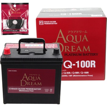 AD-Q-100R-TG �A�C�h�����O�X�g�b�v�ԗp PLATINUM CAR BATTERY(�^�[�~�i���K�[�h�t��) AQUA DREAM(�A�N�A�h���[��) 54045216