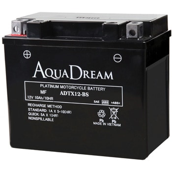 2輪用液別シールド型 MF(PLATINUM)バッテリー(電解液注入済タイプ) AQUA DREAM(アクアドリーム) 液入りタイプ(電解液 ...