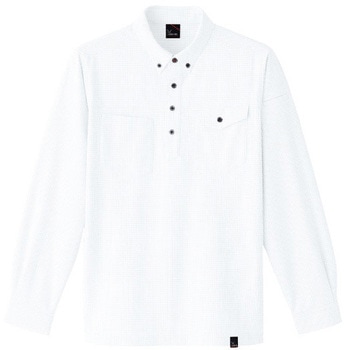 長袖ニットシャツ 8499 Asahicho(旭蝶繊維)