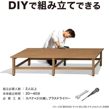 美WOOD アルミデッキ ワイドアルミ縁台 タカショー