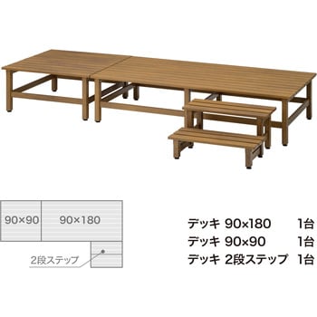 美WOOD アルミデッキ ワイドアルミ縁台 タカショー