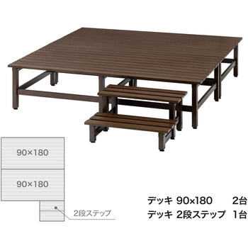 美WOOD アルミデッキ ワイドアルミ縁台 タカショー
