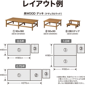 美WOOD アルミデッキ ワイドアルミ縁台 タカショー