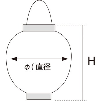 ポリ提灯 5個入 ササガワ