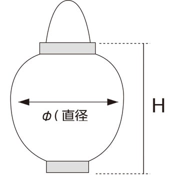 40-7037 ポリ提灯 5個入 1箱(5個) ササガワ 【通販サイトMonotaRO】