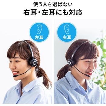 モノラルヘッドセット サンワダイレクト