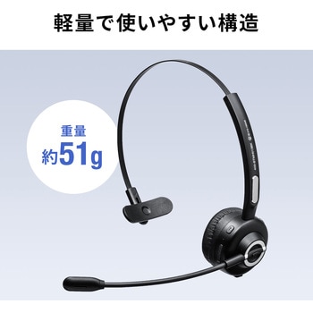 モノラルヘッドセット サンワダイレクト