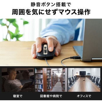 ブルーLEDマウス サンワダイレクト