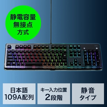 サンワダイレクト 静電容量無接点キーボード 400-SKB060 | the
