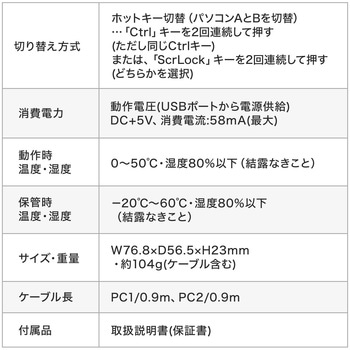 パソコン自動切替器 サンワダイレクト