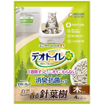 デオトイレ針葉樹の消臭・抗菌チップ ユニ・チャーム