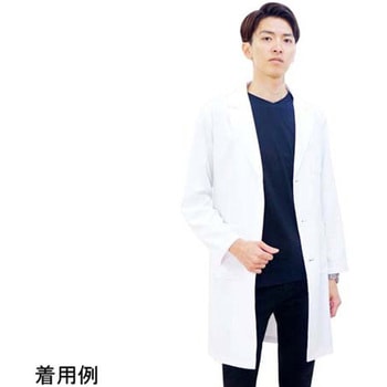 LDL男性用白衣 長袖 ホワイト L CML