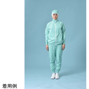 男女兼用パンツ グリーン チェックガード 6L 国立