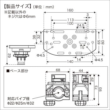 マルチ魚探マウント(パイプベースセット) II BMO JAPAN(ビーエムオージャパン)
