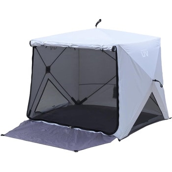 傘みたいに広げるだけ パッとサッとテント キューブ フルクローズ メッシュ YAMAZEN(山善)