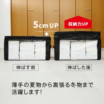 竹炭収納ケース 衣類用 アルファックス