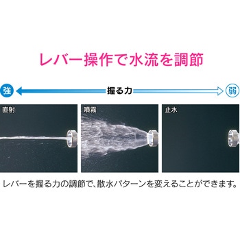 散水ノズル 切替4種類 ウォーターガン ワンタッチ接続 GAONA(ガオナ)