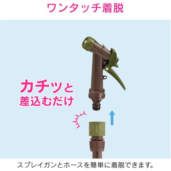 散水ノズル 切替4種類 ウォーターガン ワンタッチ接続 GAONA(ガオナ)