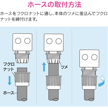 散水ノズル 切替4種類 ウォーターガン ワンタッチ接続 GAONA(ガオナ)