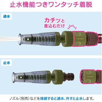自動ストップ接手 ワンタッチ 接続 ホース 取り付け 継手 ジョイント コネクター GAONA(ガオナ)
