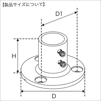 パイプベース丸型台座90° BMO JAPAN(ビーエムオージャパン)