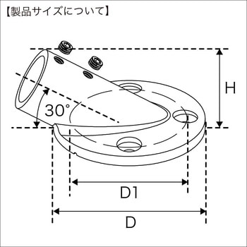 パイプベース丸型台座30° BMO JAPAN(ビーエムオージャパン)