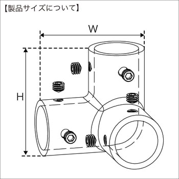 パイプジョイント 3方エルボ BMO JAPAN(ビーエムオージャパン)