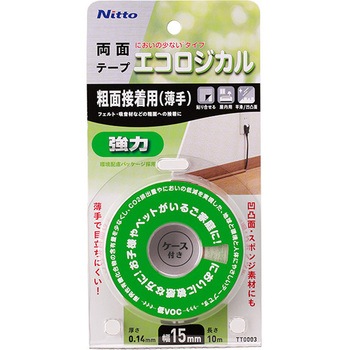 エコロジカル強力両面テープ(粗面用薄手) ニトムズ