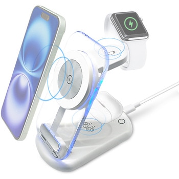 3in1 ワイヤレス充電ステーショ エアージェイ