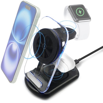 3in1 ワイヤレス充電ステーション エアージェイ
