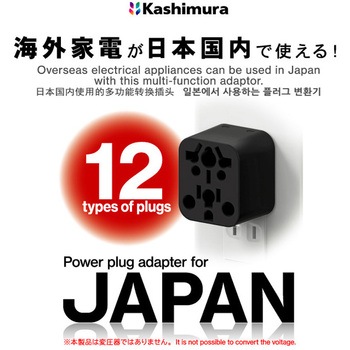 国内用マルチ変換プラグ12種類対応→A カシムラ