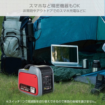 EIGG-600D インバーター発電機 カセットボンベ式 600VA 1台 YAMAZEN(山善) 【通販モノタロウ】