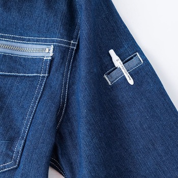 HOP-SCOT デニシャンストレッチ長袖ブルゾン 9818 CUC(中国産業)