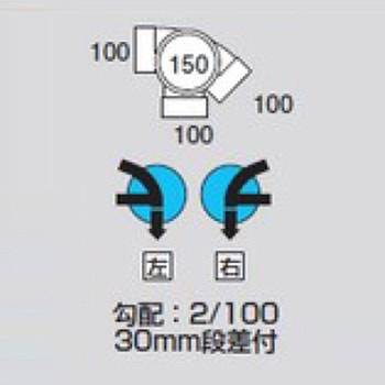 ビニマス 45度/90度曲り段差付(LWS) 前澤化成工業