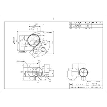 下水道関連製品 ビニマス M 100-200シリーズ 90度曲り/トラップ付 (UT