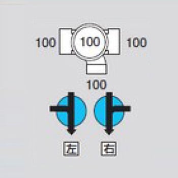 M-90Y兼100-100 ビニマス 90度合流(90Y) 1個 前澤化成工業 【通販