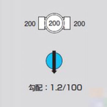 M-ST200-200 ビニマス ストレート(ST) 前澤化成工業 管径150mm M-ST200