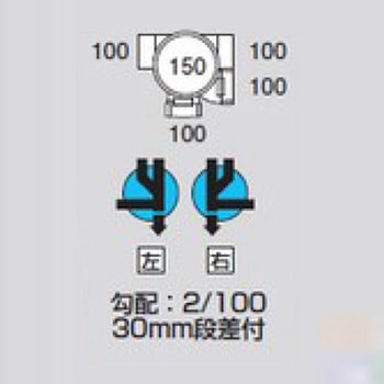 ビニマス 平行/90度合流段差付(H-YS) 前澤化成工業