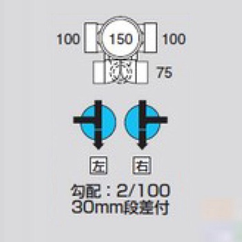 ビニマス 流入可変/90度合流段差付 前澤化成工業