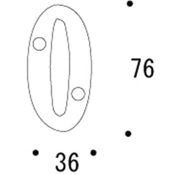 真鍮切り文字(76サイズ)数字 ブラスナンバー GORIKI ISLAND(ゴーリキアイランド)