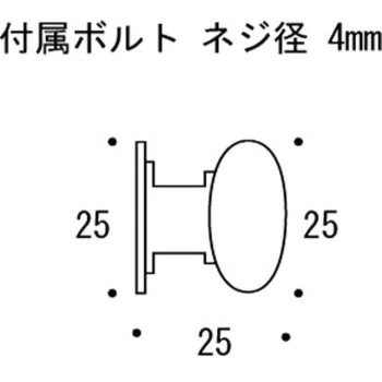 真鍮ツマミ(31シリーズ)サイズ25 GORIKI ISLAND(ゴーリキアイランド)