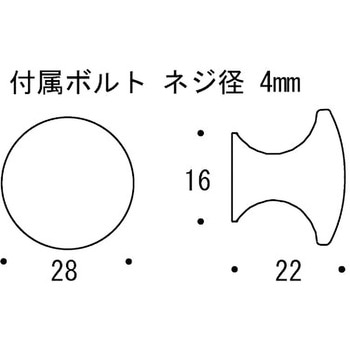 真鍮ツマミ(R15シリーズ)28サイズ GORIKI ISLAND(ゴーリキアイランド)