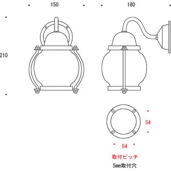 700451 真鍮ブラケットランプ(クリアガラス&普通球)BR1700 CL 1台