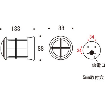 真鍮マリンランプ(クリアガラス&LEDランプ)BH1010MINI CL LE GORIKI ISLAND(ゴーリキアイランド)