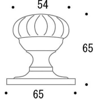 620852 真鍮ドアノブ DN2 パンプキン ゴーリキアイランド(GORIKI