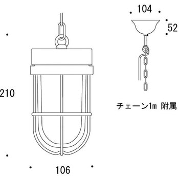 真鍮ペンダントライト(クリアガラス&普通球)P6000 CL GORIKI ISLAND(ゴーリキアイランド)