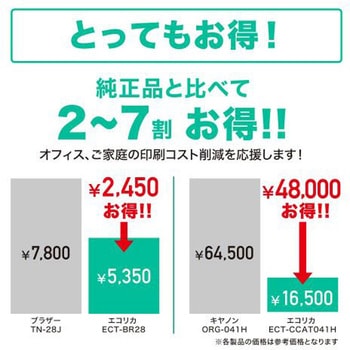 ECT-BR24 リサイクル ドラムユニット ブラザー対応 DR-24 エコリカ